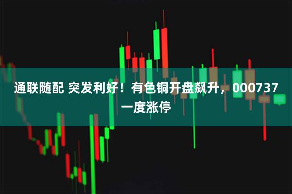 通联随配 突发利好！有色铜开盘飙升，000737一度涨停