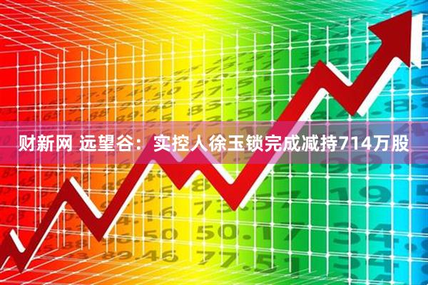 财新网 远望谷：实控人徐玉锁完成减持714万股